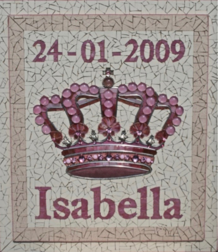 Geboortetegel Isabella (44 CM X 39 CM)