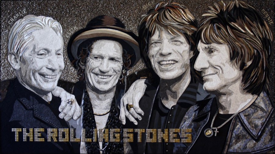 "The Rolling Stones" (91 CM X 161 CM)