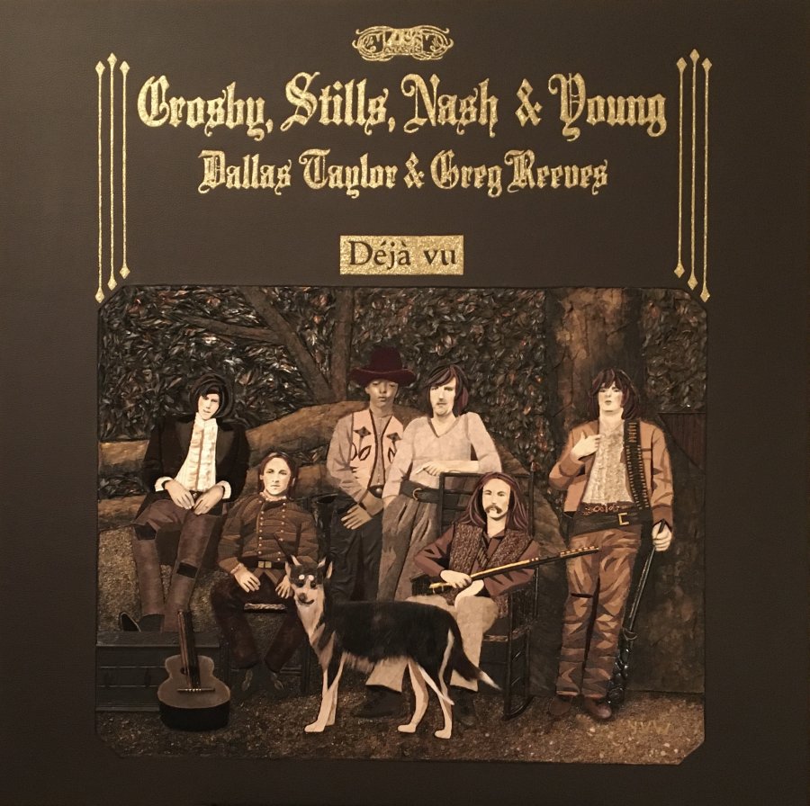 "Déjà Vu" Crosby Stills Nash & Young (120 CM X 120 CM)