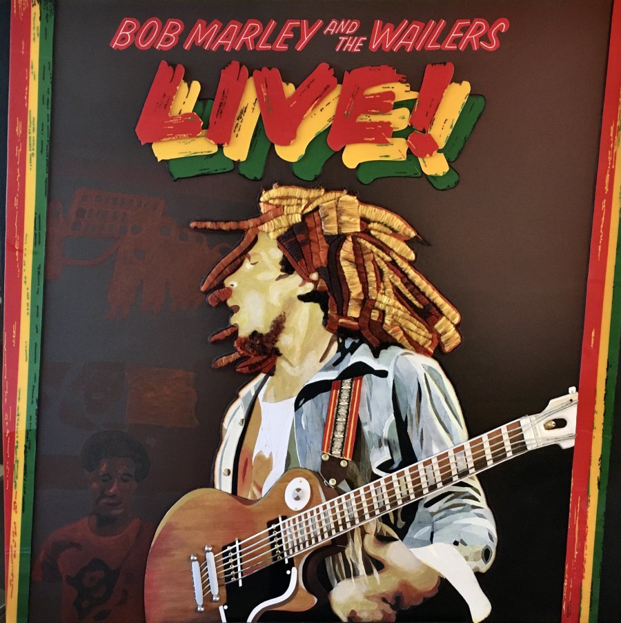 Bob Marley and the Wailers "LIVE!"  (120CM X 120CM X 4CM)