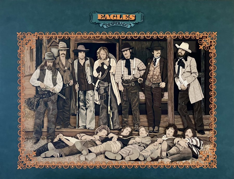 EAGLES: "DESPERADO" (122 CM X 160 CM X 4 CM)