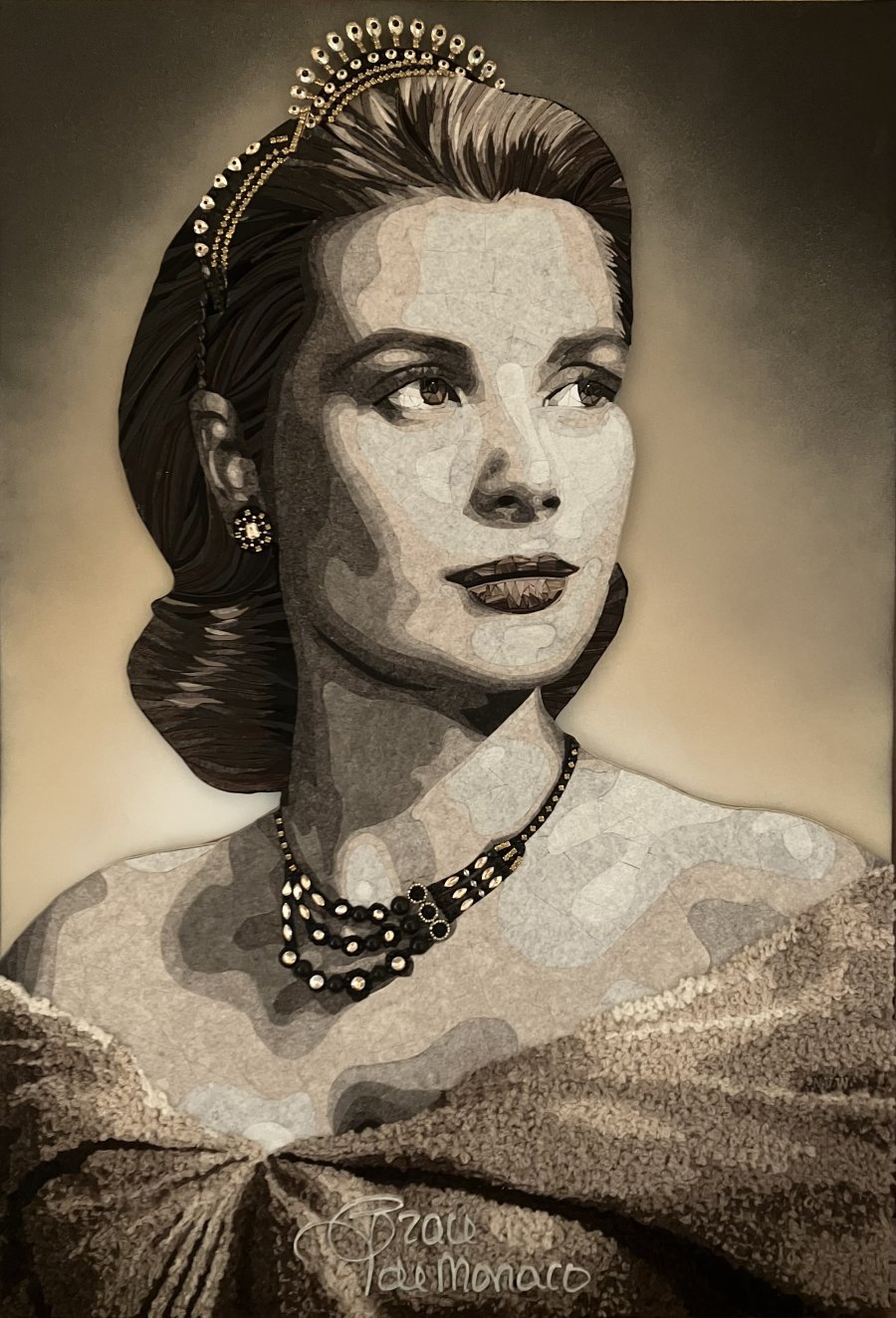 "GRACE DE MONACO" (120CM X  82CM X 4CM)