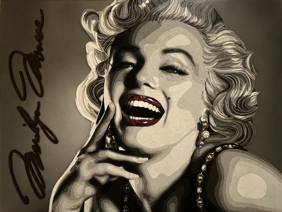 "MARILYN MONROE" (90CM X 120CM X 4CM)