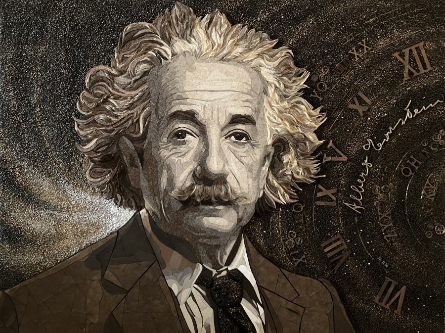 "ALBERT EINSTEIN" (90CM X 120CM X 4CM)